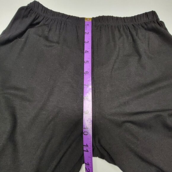 Black Leggings Comfy leggings with Lace Trim -Sizes  M L  XL - NEW - Picture 10 of 13